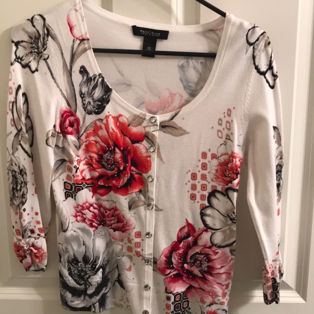 WHBM jeweled cardigan